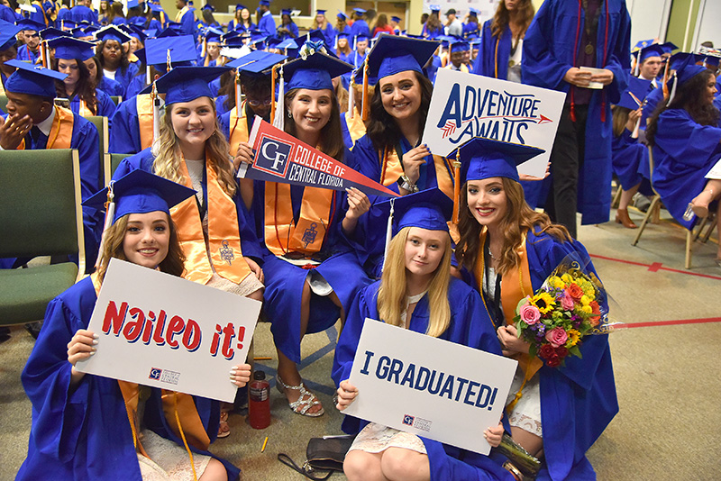 Graduates smiling