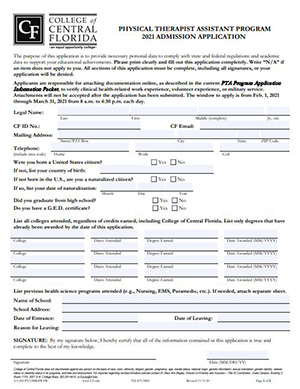 PTA Application 