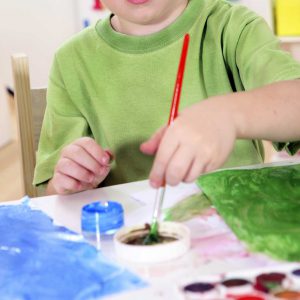 child painting