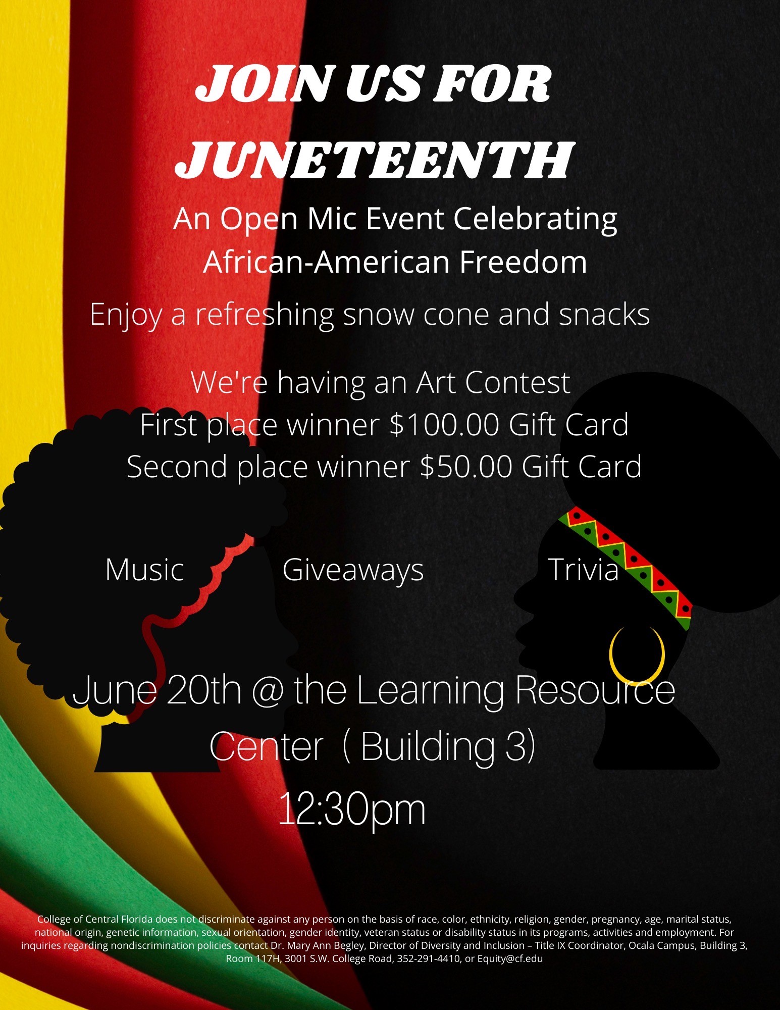 Flyer for Juneteenth Event