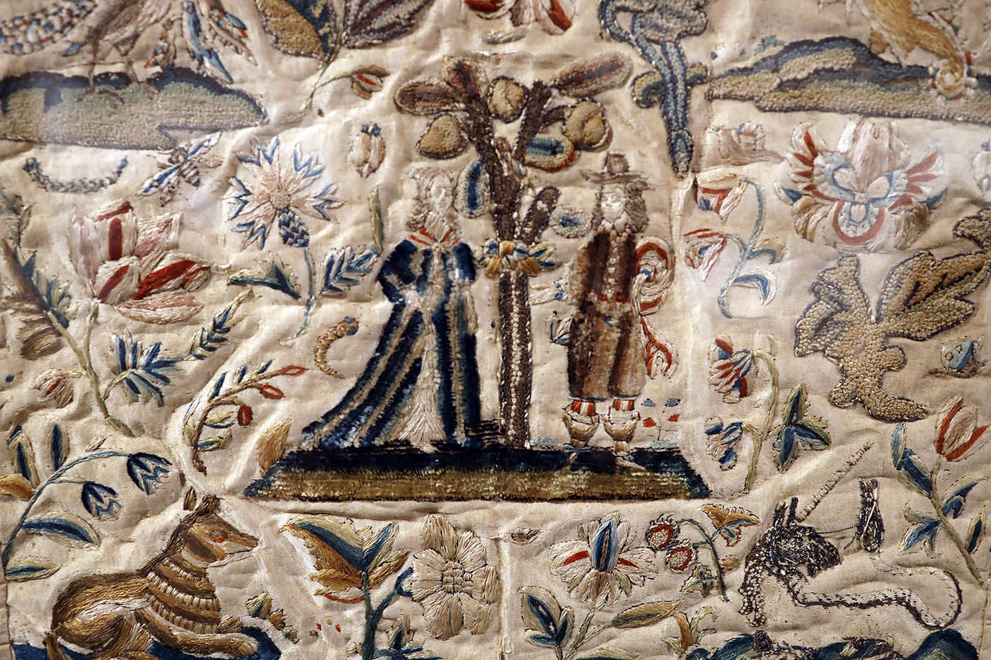Needlework of a Cavalier and Lady