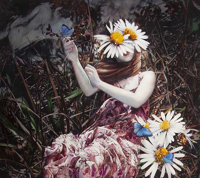 Blue Butterflies by Xi Guo