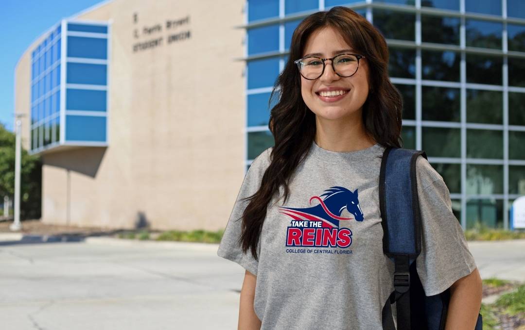 Student with QEP shirt