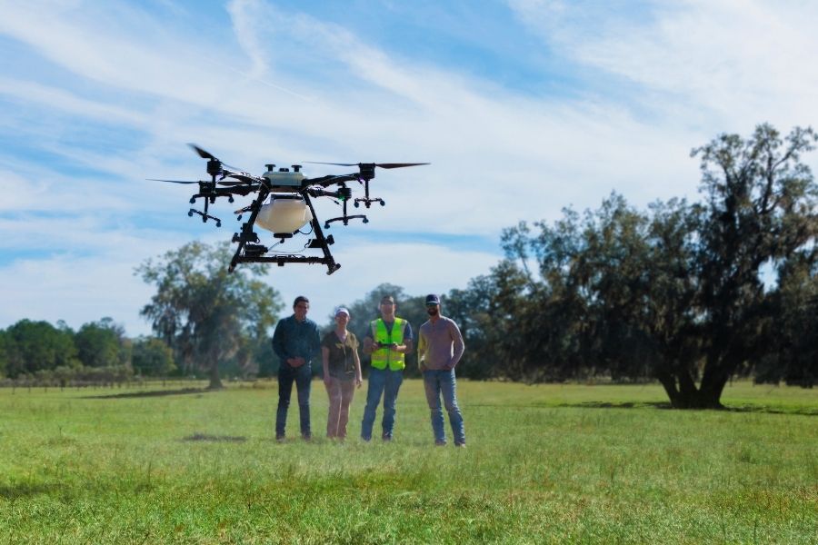 Drone Watering Field
