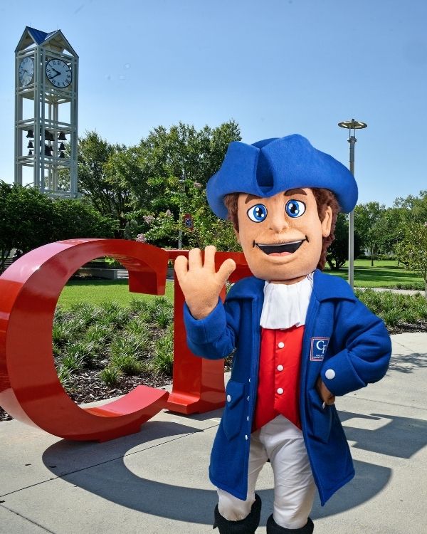 Mascot on campus